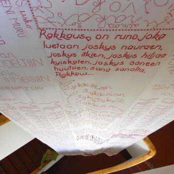 Name of the work: RAKKAUSLAULU 2012 yhteisötaideideteos