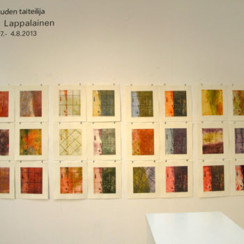 Teoksen nimi: ILOT / JOYS, 2012, Gallery G, The Association of Finnish Printmakers, Helsinki – Artist of the Month in July 2013, in Grafoteca