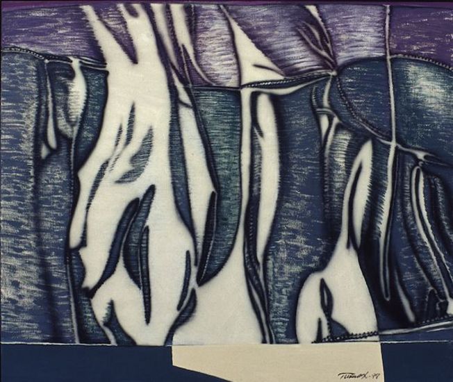 Katkaistu liike, akryyli kankaalle, 110×130 cm