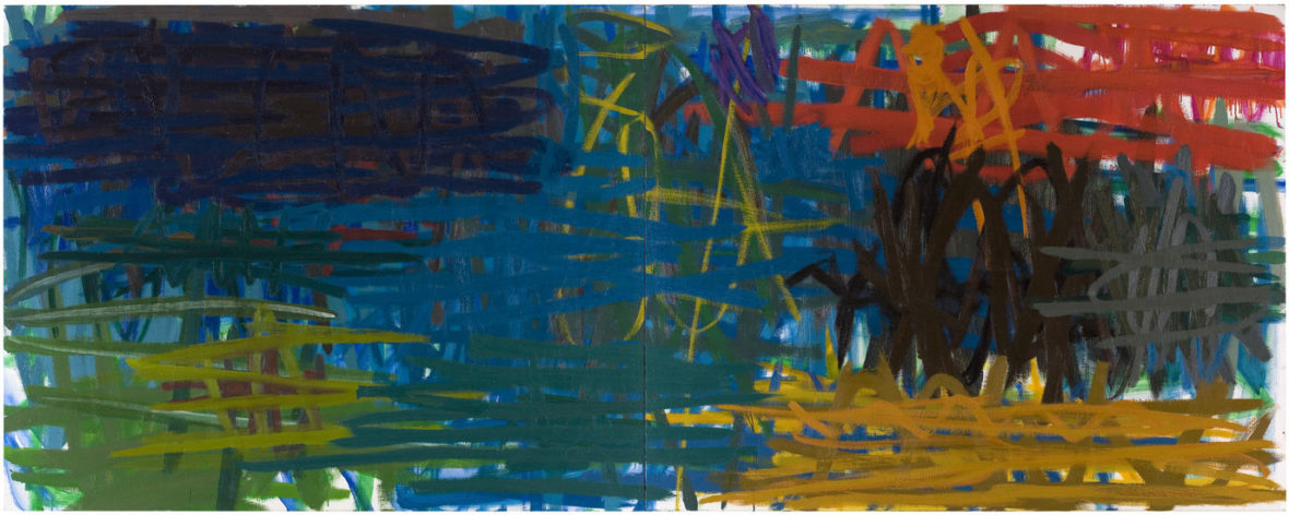 Maalaus, 2003, öljy kankaalle, 130×330