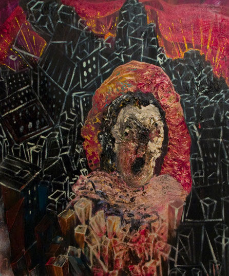 Goddamm Ivory Towers!, 2008, oil on canvas, 100×120 cm