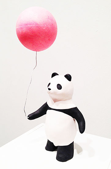 Panda with Pink balloon