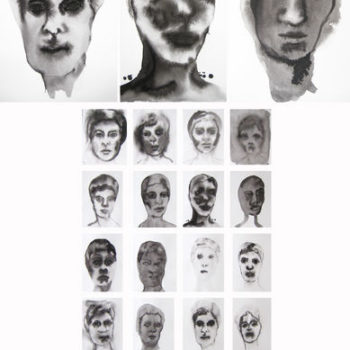 Name of the work: Musteläiskäomakuvia, 2013