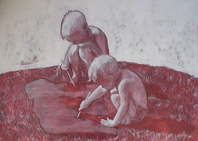 Rauha maassa. 2007. 60×80. Akryylimaalaus