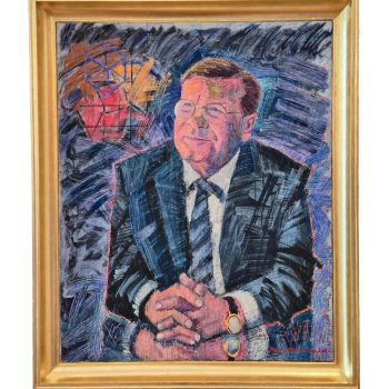 Teoksen nimi: Muotokuva: Vuorineuvos Mikko Helander  |  Portrait: Commercial Counsellor Mikko Helander