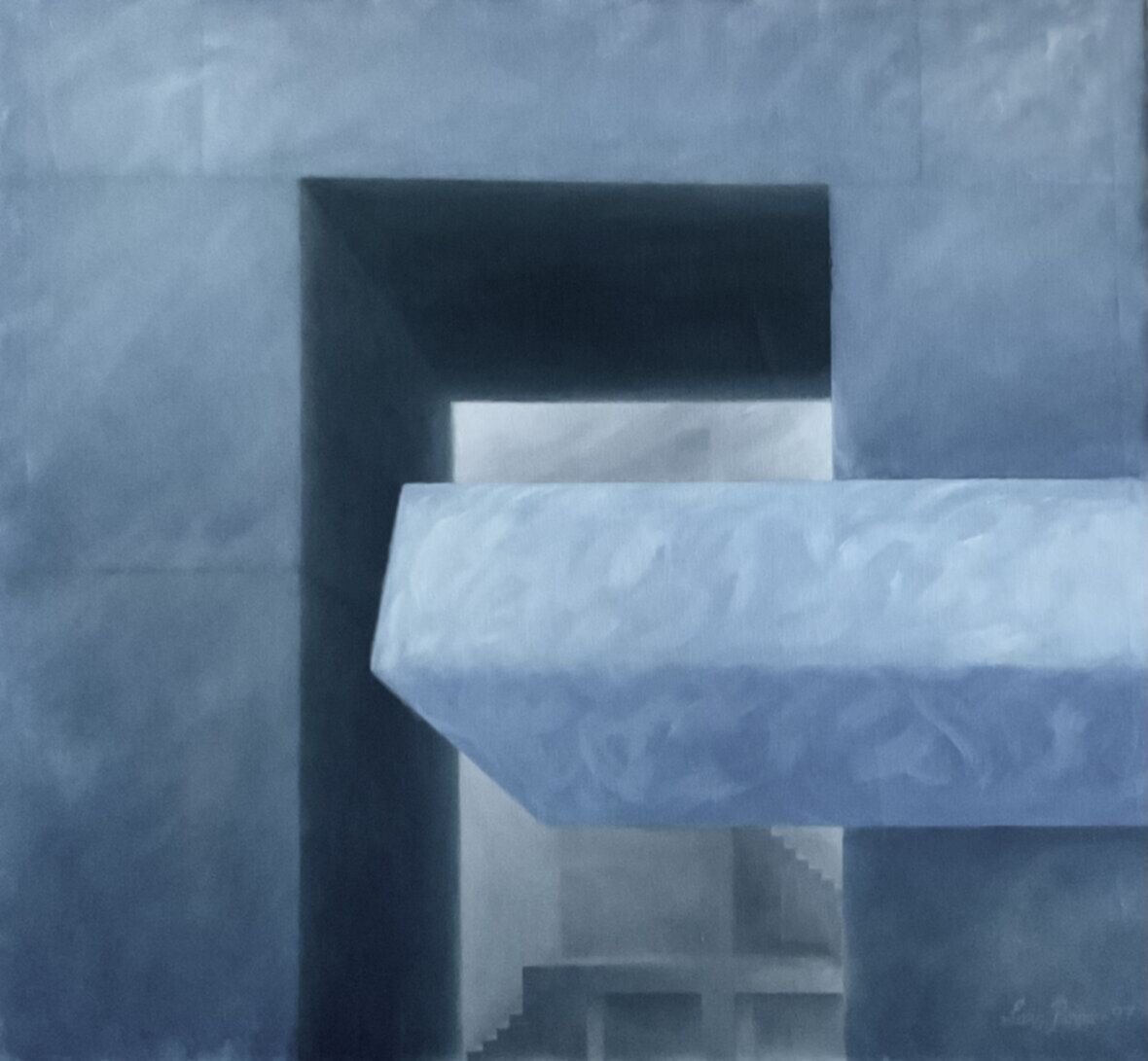 Sininen interiööri