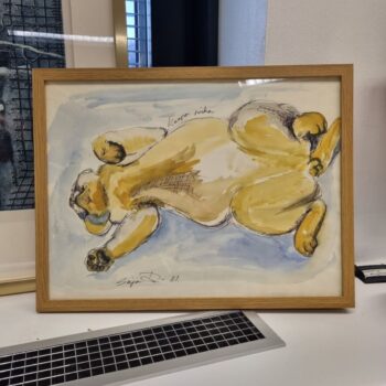 Name of the work: Kissa akvarelli 1981