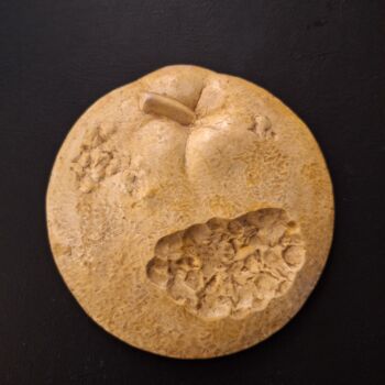 Teoksen nimi: MYYTTI, Suomen Mitalitaiteen Killan vuosimitalikilpailu 2025, 2. palkinto , A-puoli