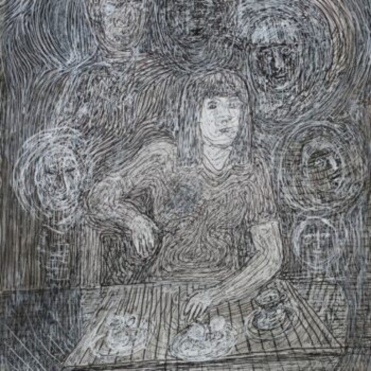 Name of the work: Hahmoja tilassa/Characters in a space