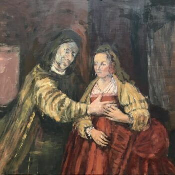 Teoksen nimi: She and He I ( Rembrandt van Rijn The Jewish Bride mukaan )