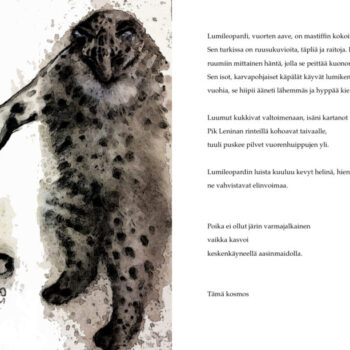 Name of the work: Isäni kartanot (Pik Leninan rinteillä)/ My father’s mansions (on the slopes of Lenin Peak)