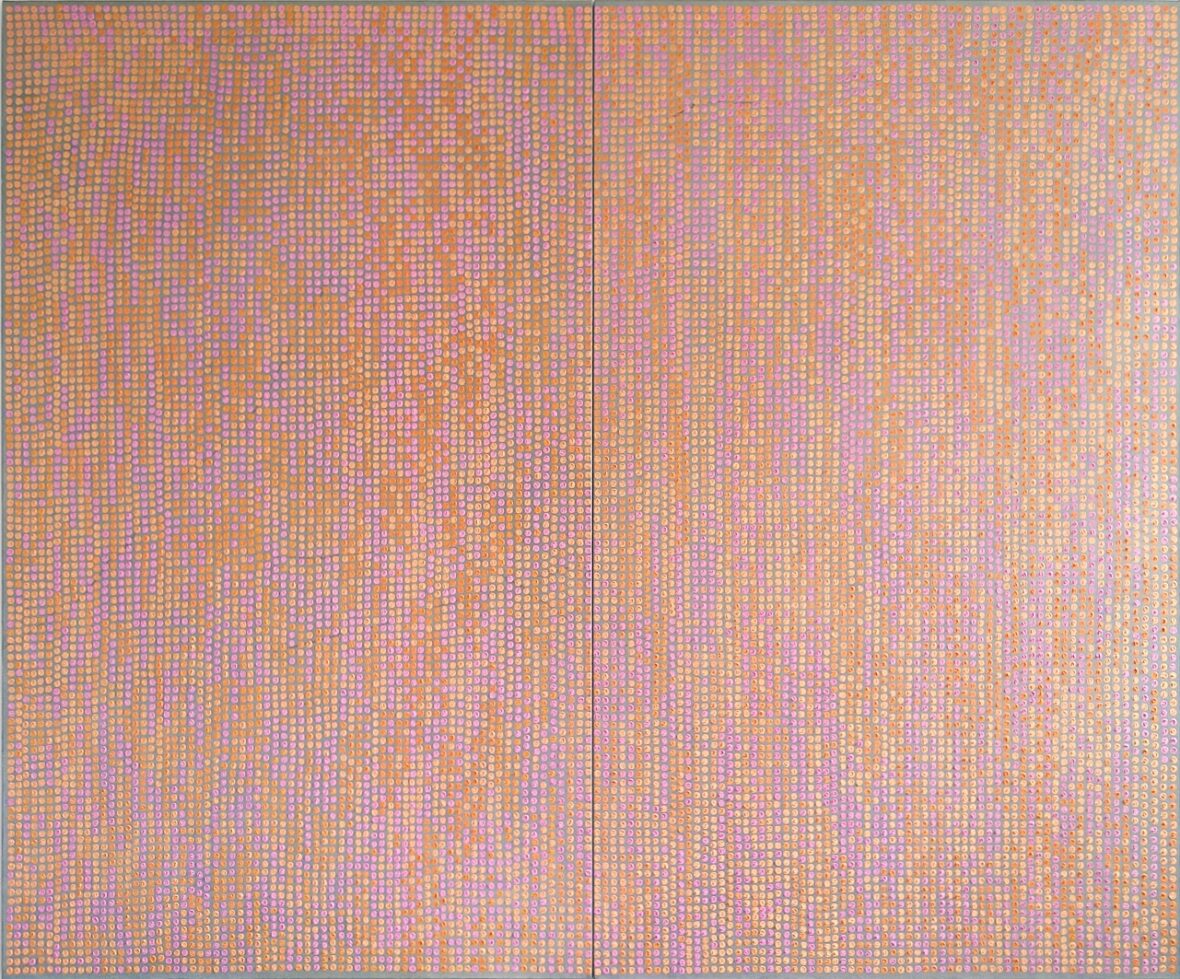 Rosa Licht auf dem Meer