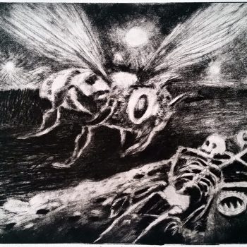 Teoksen nimi: Mehiläinen/The Bee