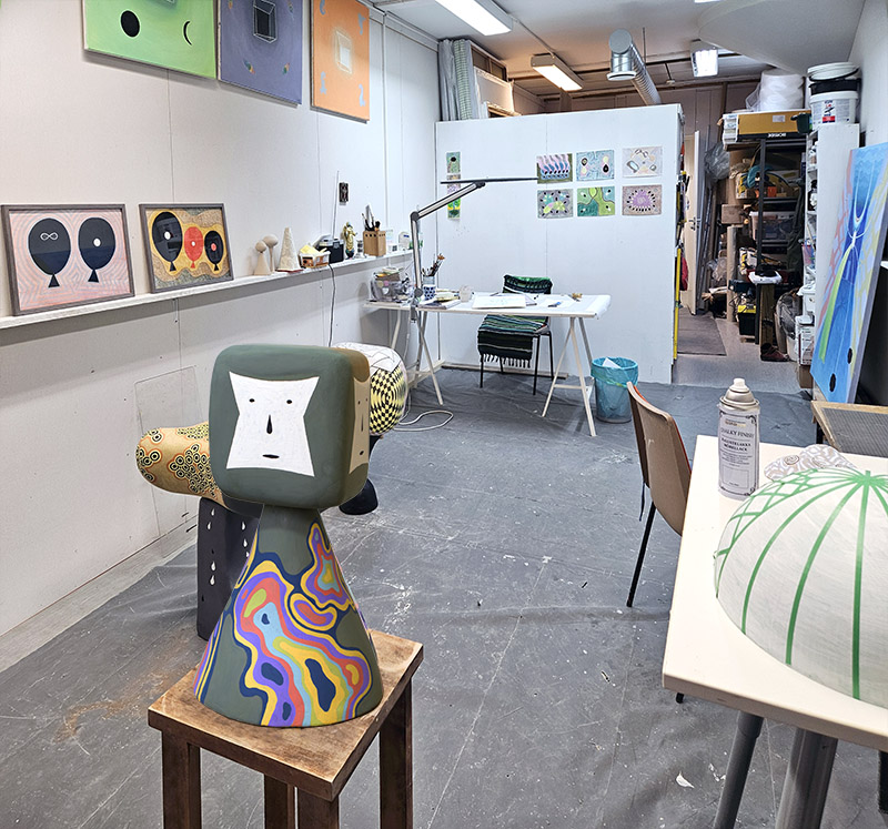 Näkymä työhuoneesta – A view from my studio