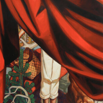 Name of the work: Caravaggion kangas (Kullervon kirous), 2024