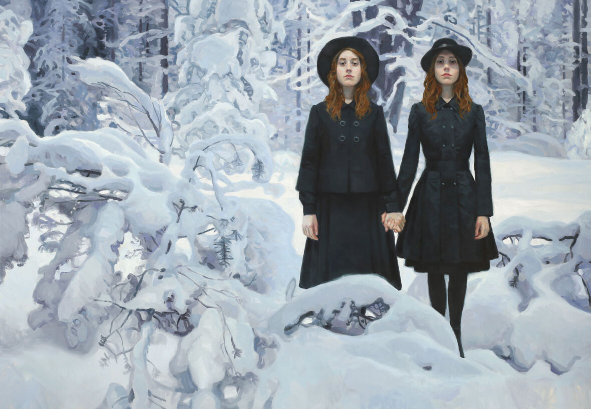 Kaksoset lumisessa metsässä III, 2020