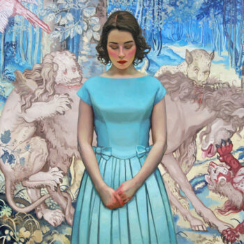 Name of the work: Wanderer im Wunderland (Gobeliini), 2024