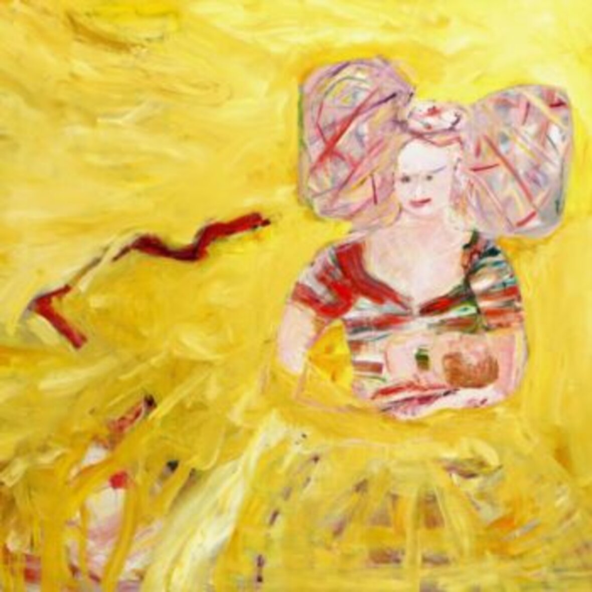 Teoksen nimi: Irlannin kuningatar imettää / The Queen of Ireland is Holding and Breastfeeding a Baby