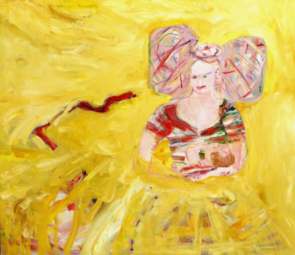 Irlannin kuningatar imettää / The Queen of Ireland is Holding and Breastfeeding a Baby