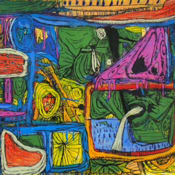 Name of the work: The greenhouse A with two beefs