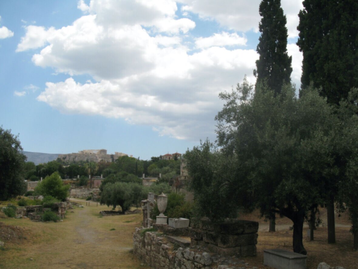 Kerameikos, näkymä Ateenassa, 2019