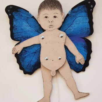 Name of the work: Uhanalaiset, Morpho godarti