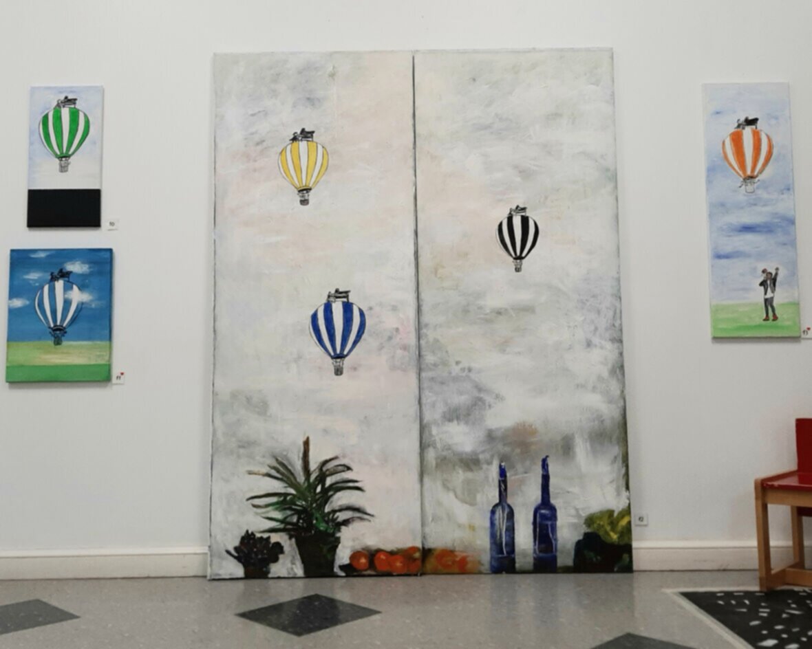 Kuumailmapalloilua Saskiagallerissa 2024.