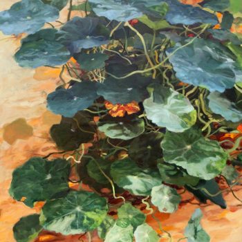 Teoksen nimi: Hehkuva maa- sarjasta Nasturtium.
