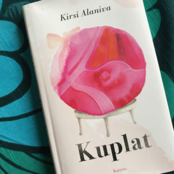 Name of the work: tilaustyö, kansi Kirsi Alanivan romaaniin Kuplat