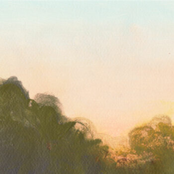 Teoksen nimi: maisemaluonnos 2022