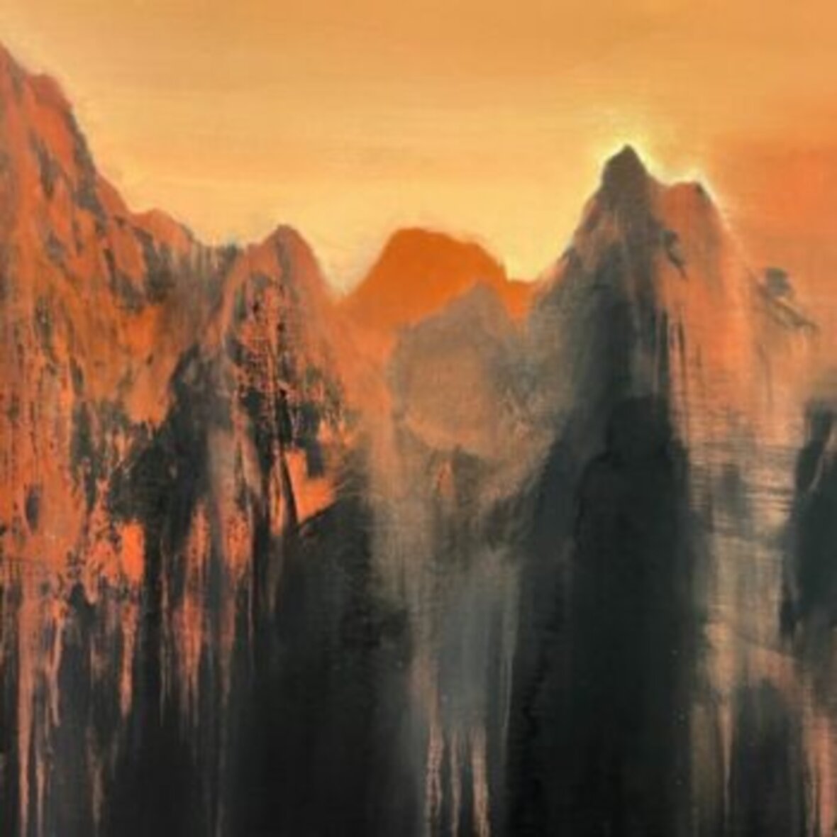 Name of the work: MORNING AT THE MOUNTAINS