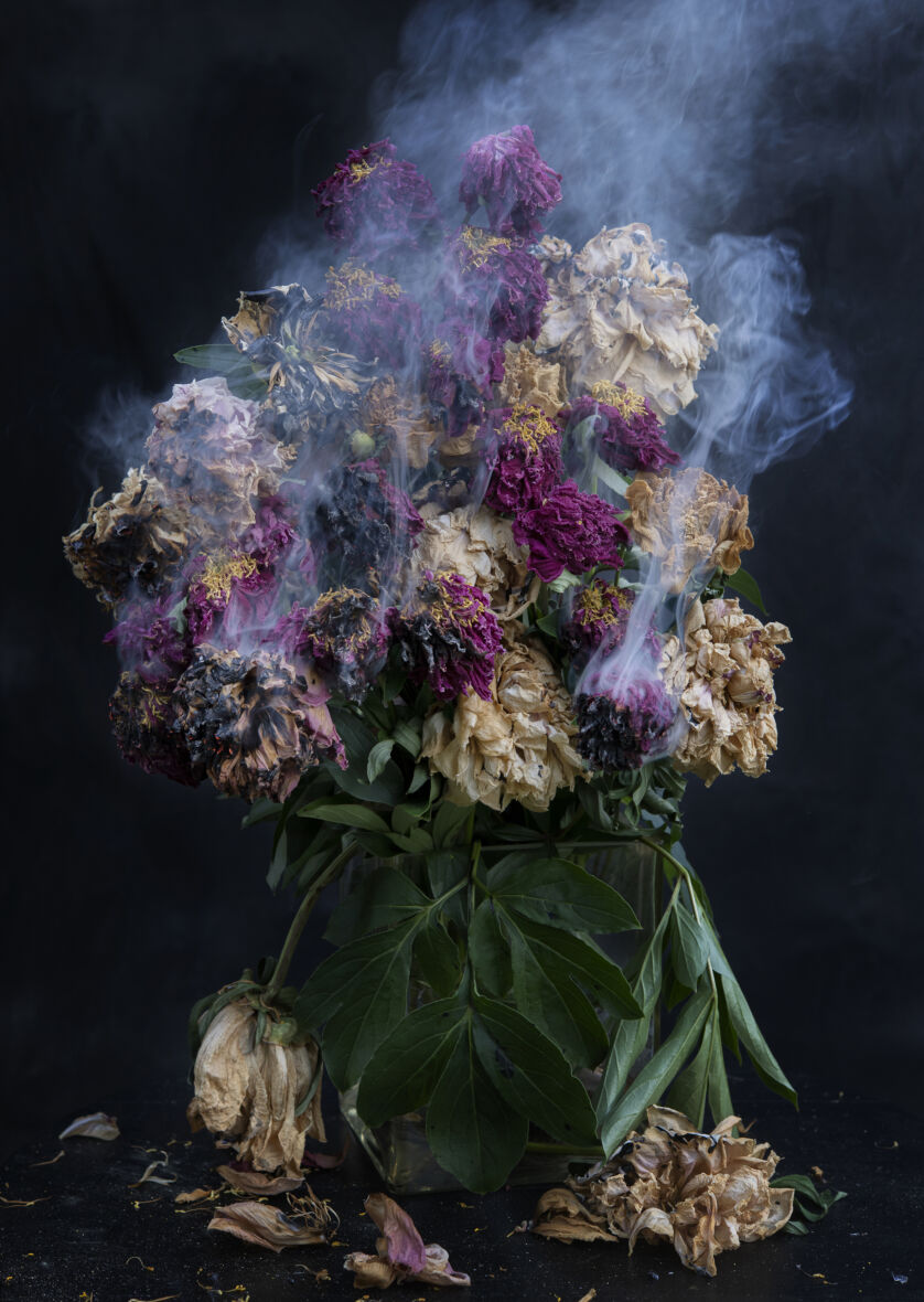 Broken Flowers with Smoke, from the series Greetings from Broken Flowers, 2022