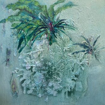 Teoksen nimi: Palm trees in blossom