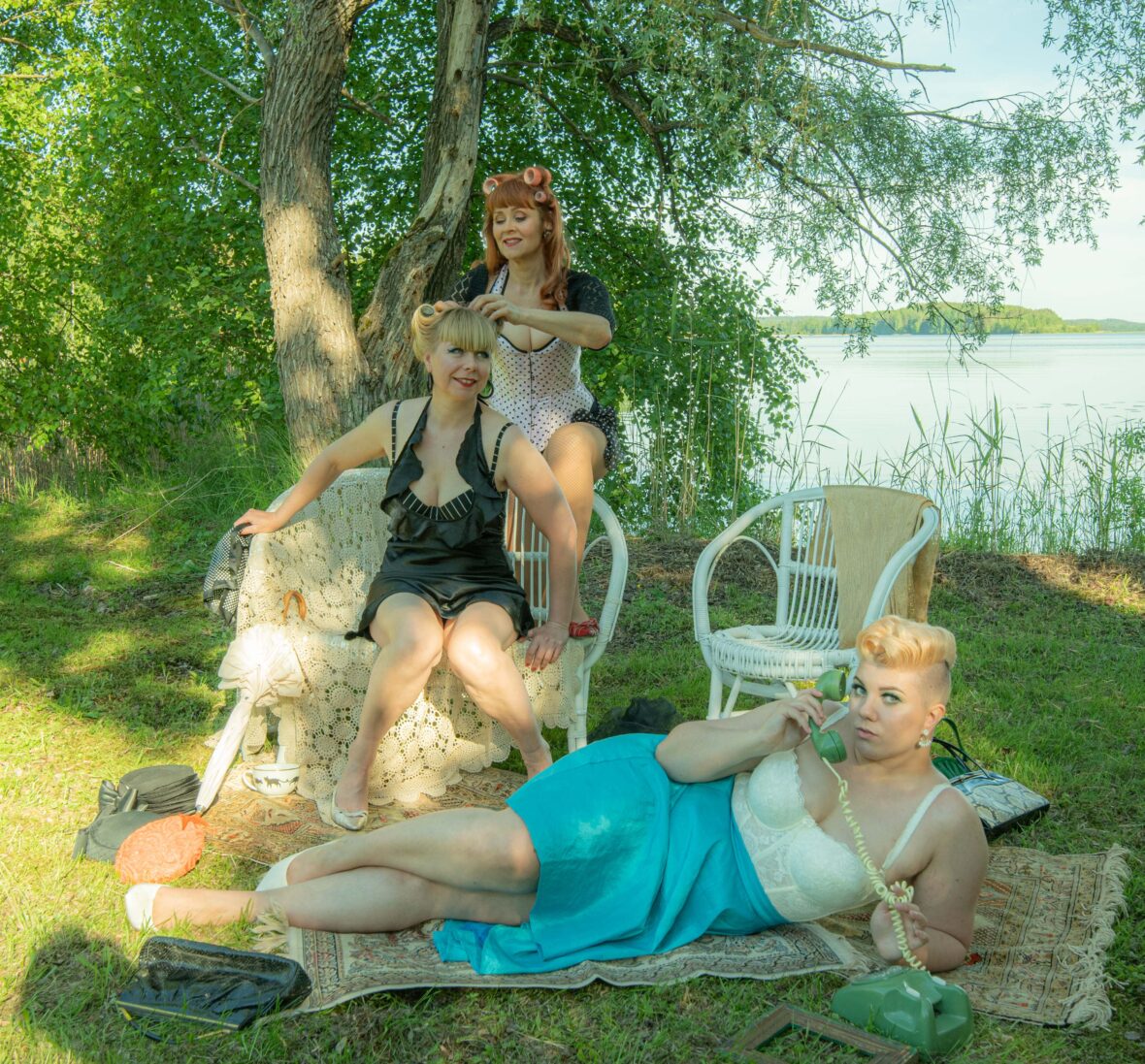 Photos of burlesque artists