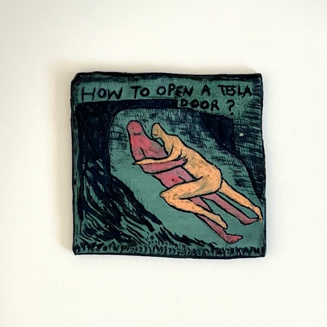 How to open a Tesla door?