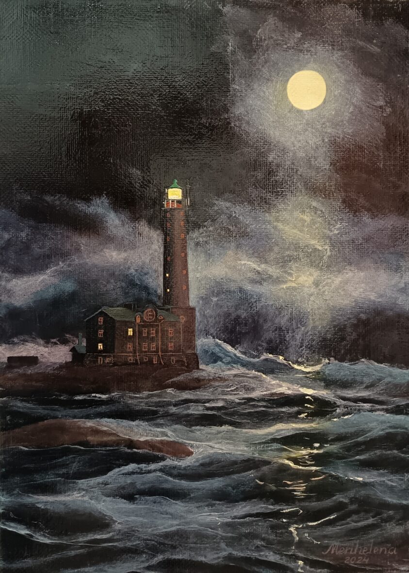 Öinen myrsky Bengtskärillä