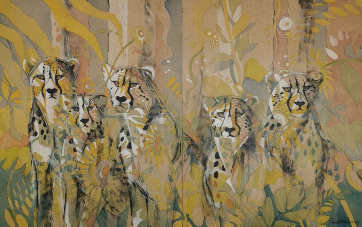 “Big Cats peekaboo”