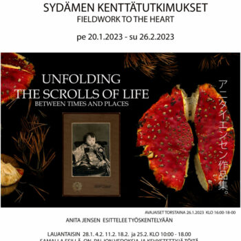 Name of the work: Näyttelyilmoitus MUJI Small Galleriassa 20.1.-26.2.2023 Kampissa Helsingissä
