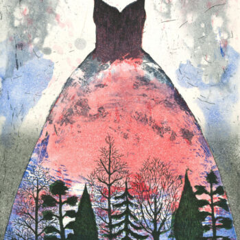 Teoksen nimi: Auringonlaskupuku