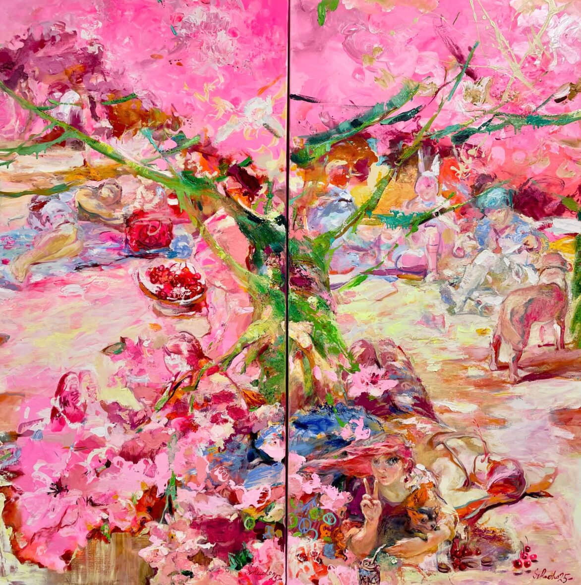 Kirsikkapuiden varjossa on maailmaan rauha