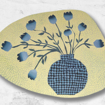 Name of the work: Sinikeltaisia unelmia, Sarjasta Kukkia maljakossa