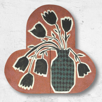 Name of the work: Punainen tausta, silhuetilla varjo