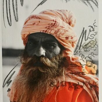 Teoksen nimi: Wise man in black