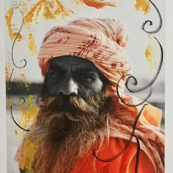 Teoksen nimi: Wise man in squiggle