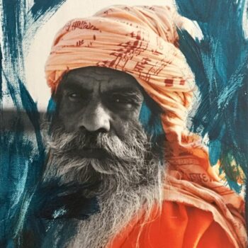 Teoksen nimi: Wise man in blue