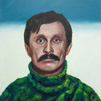 Teoksen nimi: A Man with The Moustache,