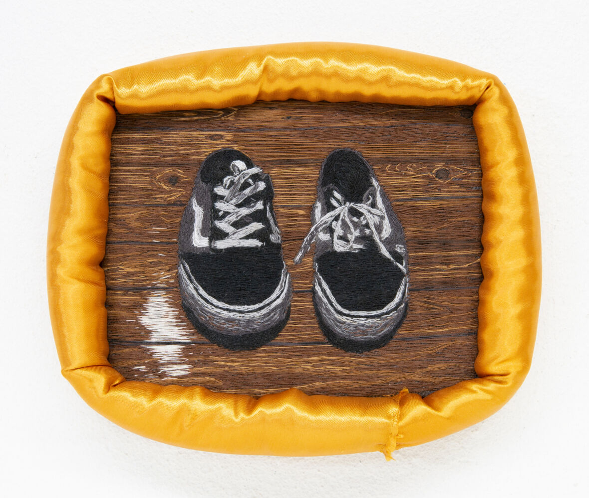 These shoes are made for skating (After Vincent Van Gogh, A Pair of Shoes, 1886)