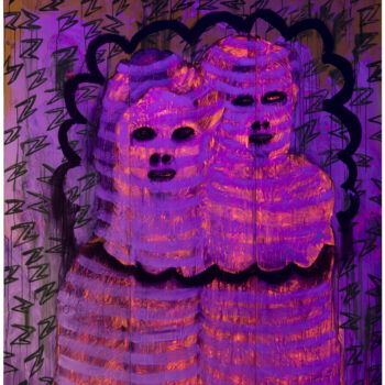 Teoksen nimi: Muumiot sarjasta Kammio / Mummies from series  Chamber