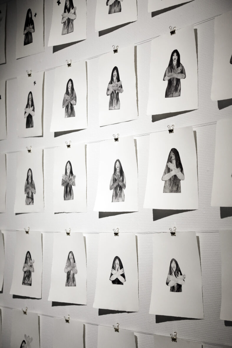 Perhosen kosketus -animaation vedoksia