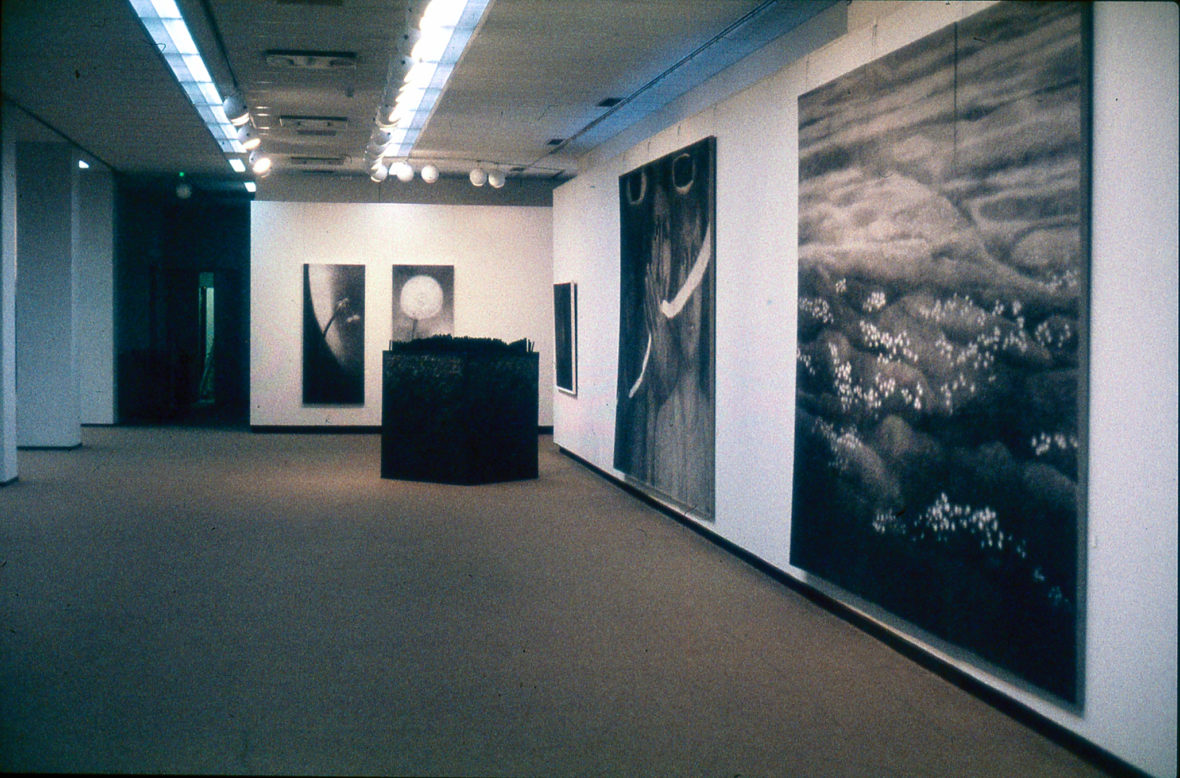 Näyttely Kuopion taidemuseossa vuonna 1986